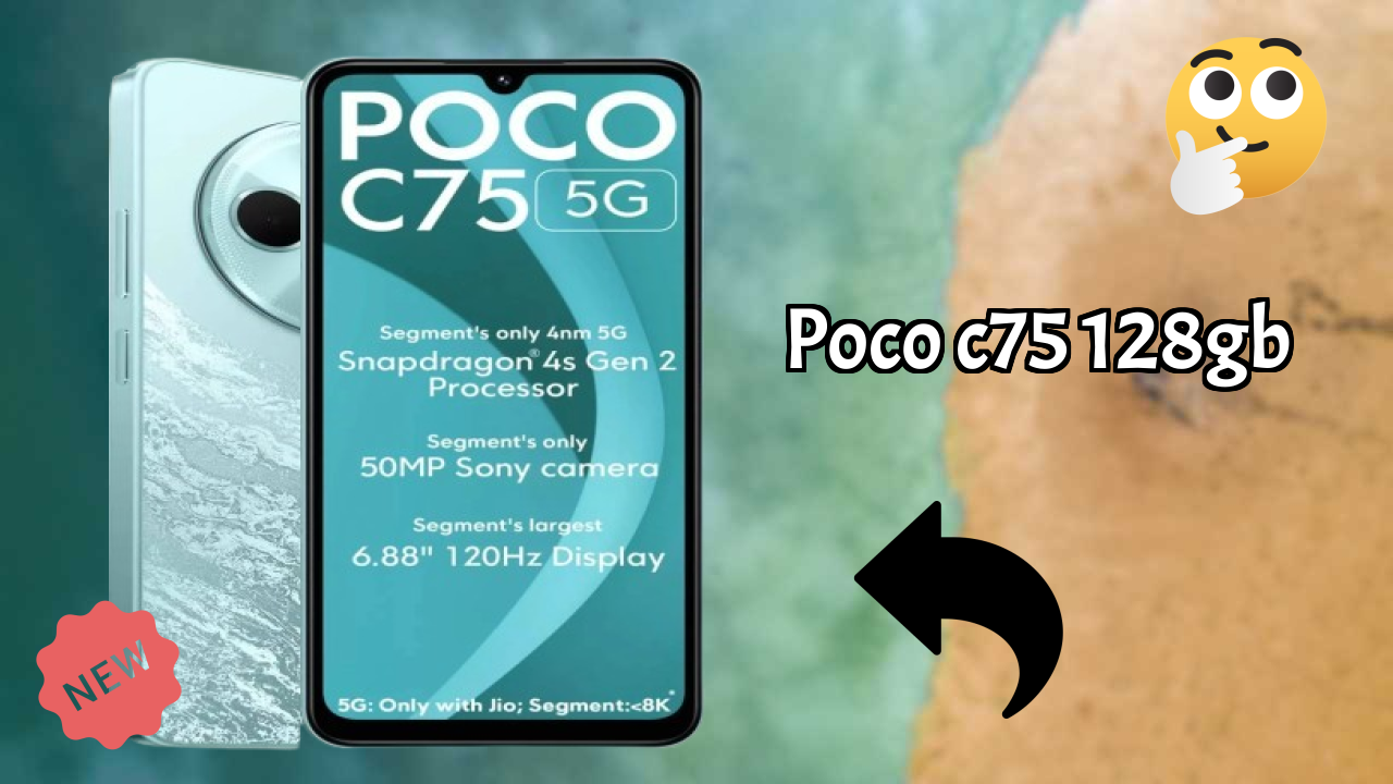 POCO C75 128GB at ₹7,999 - Best Deal Available